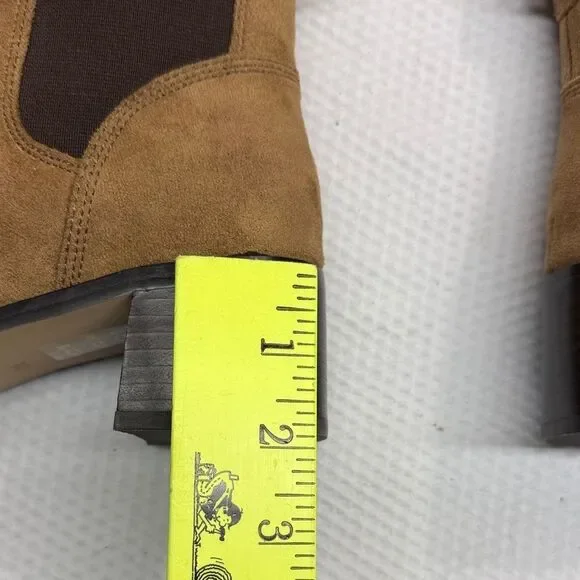 J. Crew Women's Brown Sueded Chelsea Ankle Booties 9.5 - Picture 13 of 13